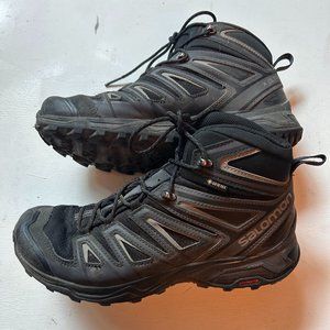 Men's Salomon X Ultra 3 Mid Gtx waterproof hiking boots, 8